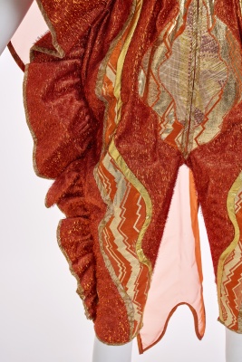 A rare and elaborate Kaisik Wong orange jumpsuit ensemble, 1970s - 6
