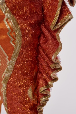 A rare and elaborate Kaisik Wong orange jumpsuit ensemble, 1970s - 7