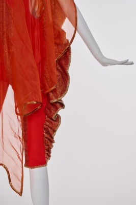 A rare and elaborate Kaisik Wong orange jumpsuit ensemble, 1970s - 11