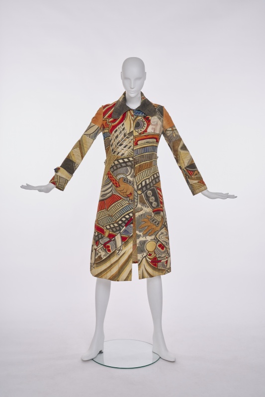 Kaisik Wong's own printed and painted cotton 'chemise blanche', 1970s