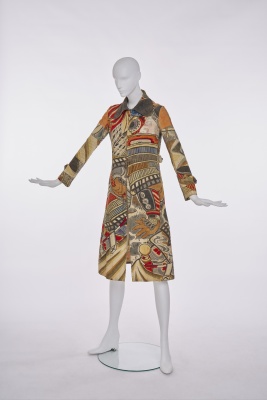 Kaisik Wong's own printed and painted cotton 'chemise blanche', 1970s - 2
