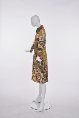 Kaisik Wong's own printed and painted cotton 'chemise blanche', 1970s - 3