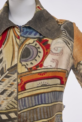 Kaisik Wong's own printed and painted cotton 'chemise blanche', 1970s - 6