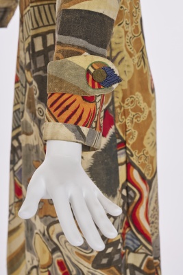 Kaisik Wong's own printed and painted cotton 'chemise blanche', 1970s - 8