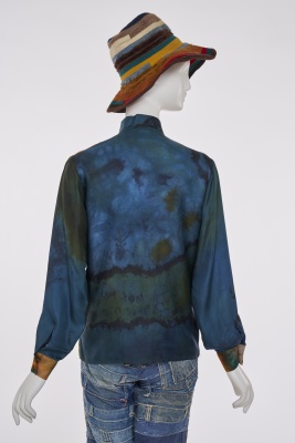 A rare Marian Clayden tie-dyed silk shirt, circa 1976 - 2
