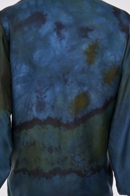 A rare Marian Clayden tie-dyed silk shirt, circa 1976 - 4