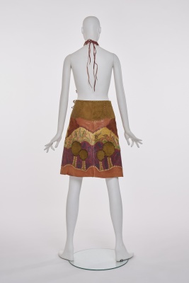A Char silk and leather Wearable Art ensemble, Mexican, late 1960s-early 1970s - 3