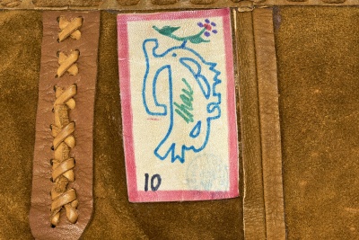 A Char silk and leather Wearable Art ensemble, Mexican, late 1960s-early 1970s - 10