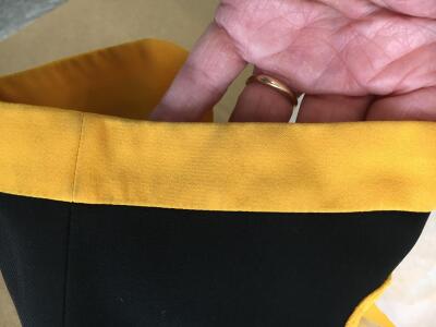 A Franco Moschino black and yellow cr&ecirc;pe 'Life Jacket', Spring-Summer 1991 - 12