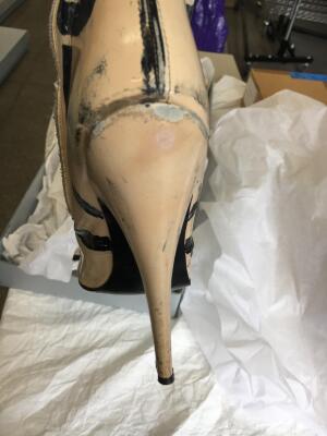 A pair of rare Stephen Sprouse graffiti-painted patent boots, late 1980s-early 1990s - 18