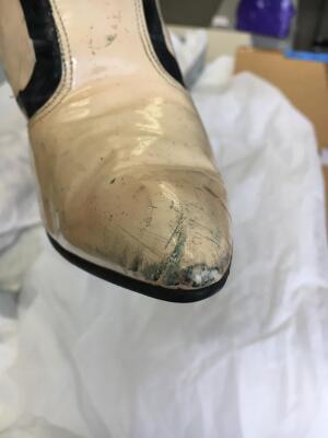 A pair of rare Stephen Sprouse graffiti-painted patent boots, late 1980s-early 1990s - 21