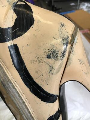A pair of rare Stephen Sprouse graffiti-painted patent boots, late 1980s-early 1990s - 25