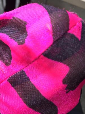 A pair of Stephen Sprouse pink and black printed nylon tights, Autumn-Winter 1984-85 - 17