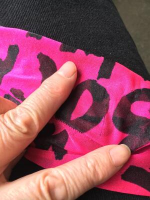 A pair of Stephen Sprouse pink and black printed nylon tights, Autumn-Winter 1984-85 - 20