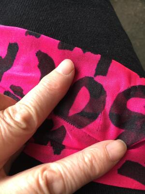 A pair of Stephen Sprouse pink and black printed nylon tights, Autumn-Winter 1984-85 - 21