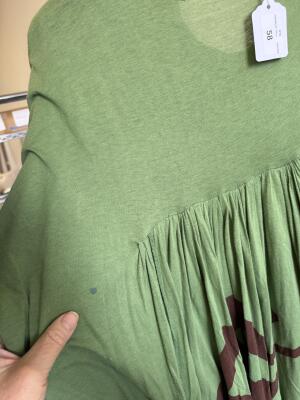 A Westwood/McLaren green toga dress, 'Nostalgia of Mud' (Buffalo) collection, Autumn-Winter 1982-83 - 17