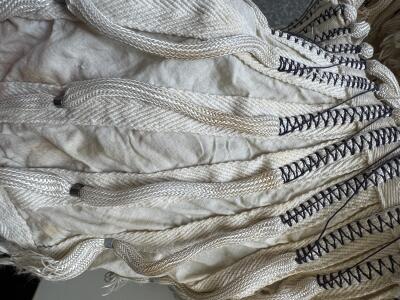 A Norma Kamali ivory cotton parachute ensemble, Autumn-Winter 1977-78 - 15