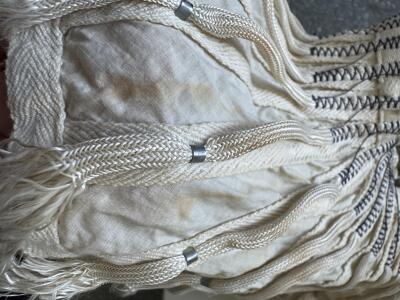 A Norma Kamali ivory cotton parachute ensemble, Autumn-Winter 1977-78 - 18