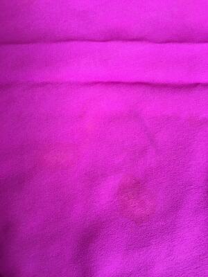 A Halston printed magenta and white batik effect chiffon caftan, circa 1975 - 17