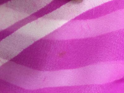 A Halston printed magenta and white batik effect chiffon caftan, circa 1975 - 22