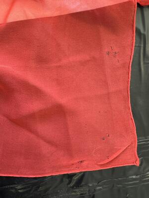 A Halston red and white printed chiffon caftan, circa 1975 - 11
