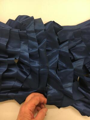 An Issey Miyake blue satin ribbon dress, Spring-Summer 1991 - 10
