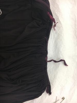 A Madame Gr&egrave;s haute couture aubergine silk jersey ensemble, circa 1973 - 8