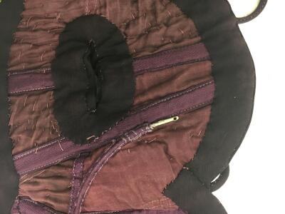 A Madame Gr&egrave;s haute couture aubergine silk jersey ensemble, circa 1973 - 15