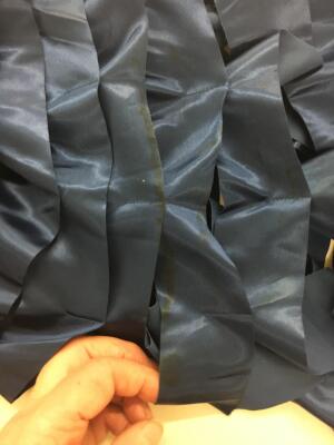 An Issey Miyake blue satin ribbon dress, Spring-Summer 1991 - 16