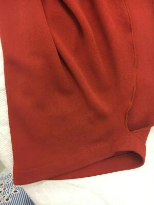 A Thierry Mugler brick red viscose jersey jumpsuit, circa 1978 - 14