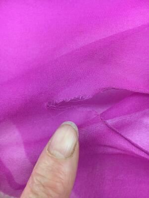 A Halston printed magenta and white batik effect chiffon caftan, circa 1975 - 29