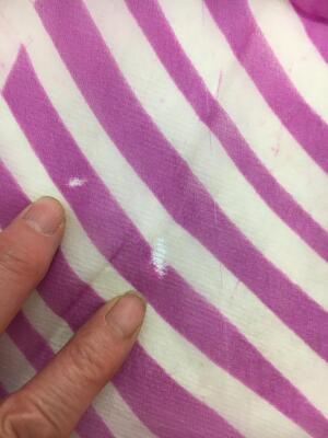 A Halston printed magenta and white batik effect chiffon caftan, circa 1975 - 30