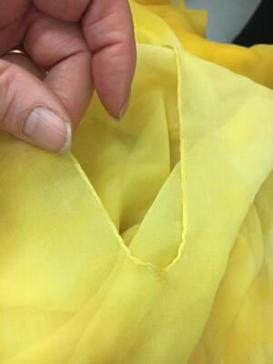 A Halston dappled yellow chiffon caftan, circa 1975 - 15