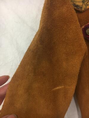 A J Cooper hand-painted suede and leather Adam & Eve ensemble, 1970s - 13