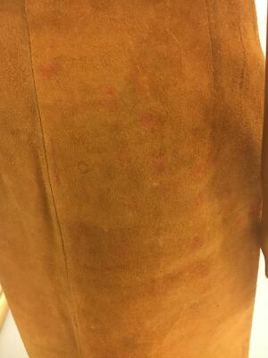 A J Cooper hand-painted suede and leather Adam & Eve ensemble, 1970s - 16