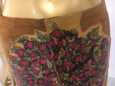 A J Cooper hand-painted suede and leather Adam & Eve ensemble, 1970s - 17
