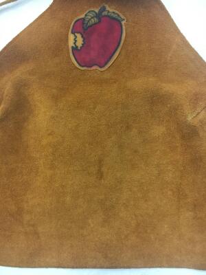 A J Cooper hand-painted suede and leather Adam & Eve ensemble, 1970s - 20
