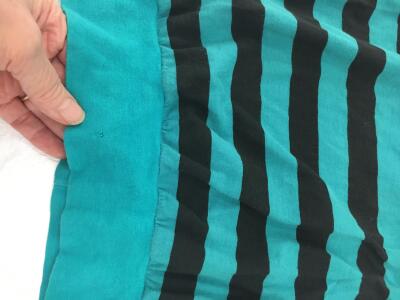 A BodyMap printed turquoise cotton jersey ensemble, 'Barbee takes a trip ...' collection, Spring-Summer 1985 - 8