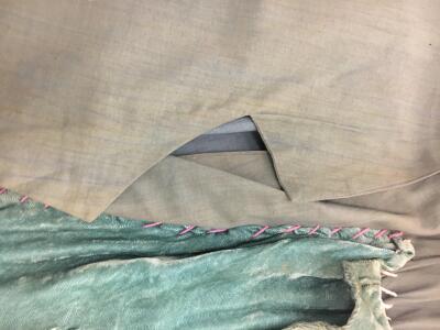 A rare Westwood/McLaren blue-grey cotton and velvet shirt, 'Punkature (Hobo)' collection, Spring-Summer 1983 - 17