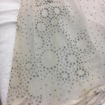 An Ossie Clark glittery white jersey dress, circa 1979 - 7