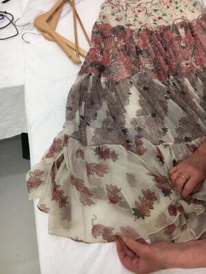 An Ossie Clark/Celia Birtwell printed silk chiffon dress, early 1970s - 15