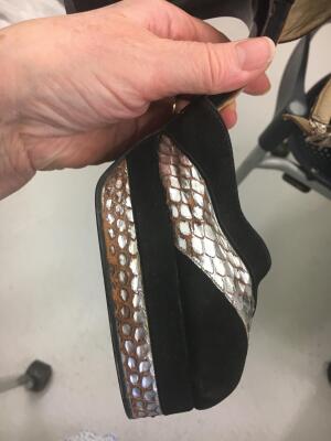 Two pairs of Terry de Havilland platform heels, 1970s - 15
