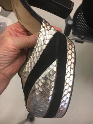 Two pairs of Terry de Havilland platform heels, 1970s - 16