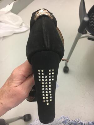 Two pairs of Terry de Havilland platform heels, 1970s - 31