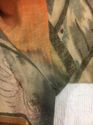 Kaisik Wong's own printed and painted cotton 'chemise blanche', 1970s - 13
