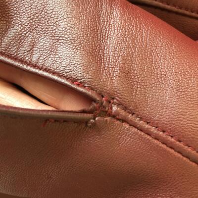 An Azzedine Alaia double-breasted oxblood leather jacket, Autumn-Winter 1985-86 - 14