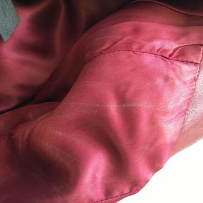 An Azzedine Alaia double-breasted oxblood leather jacket, Autumn-Winter 1985-86 - 19