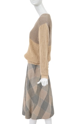 A Comme des Gar&ccedil;ons grey and beige ensemble, 1970s - 2