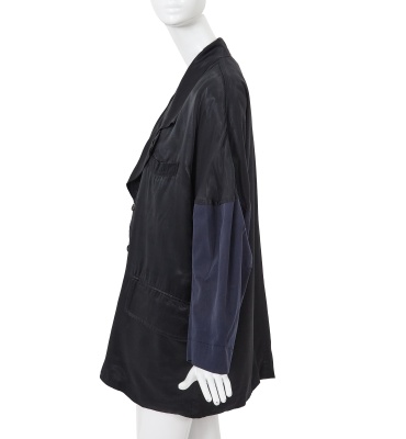A Comme des Gar&ccedil;ons satin and cotton jacket, 'Dots, Polyester Pleats' collection, Autumn-Winter 1985-86 - 3