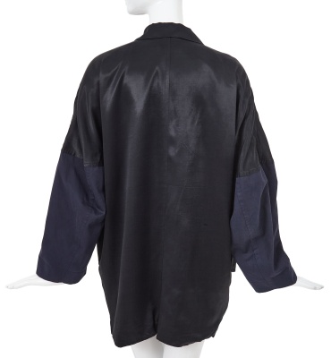 A Comme des Gar&ccedil;ons satin and cotton jacket, 'Dots, Polyester Pleats' collection, Autumn-Winter 1985-86 - 4